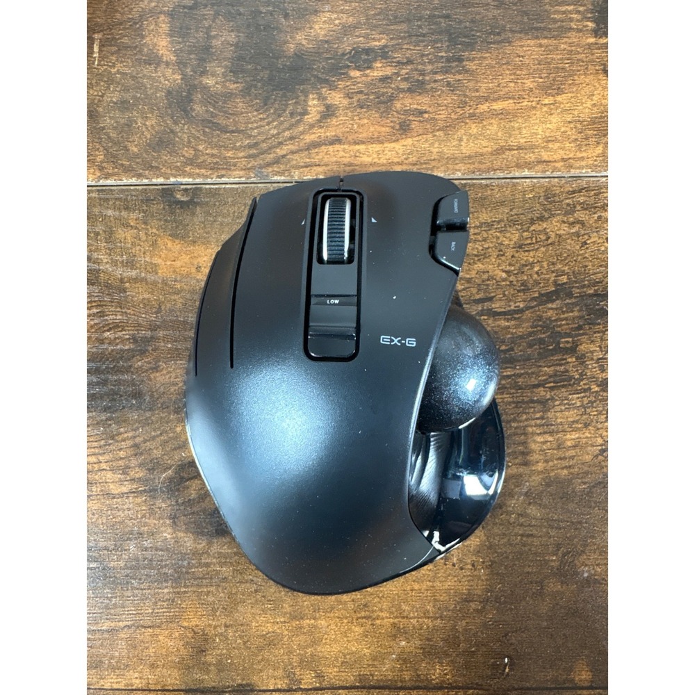 Elecom EX-G Left-Handed Wireless Trackball Mouse Black M-XT4DRBK 6-Button